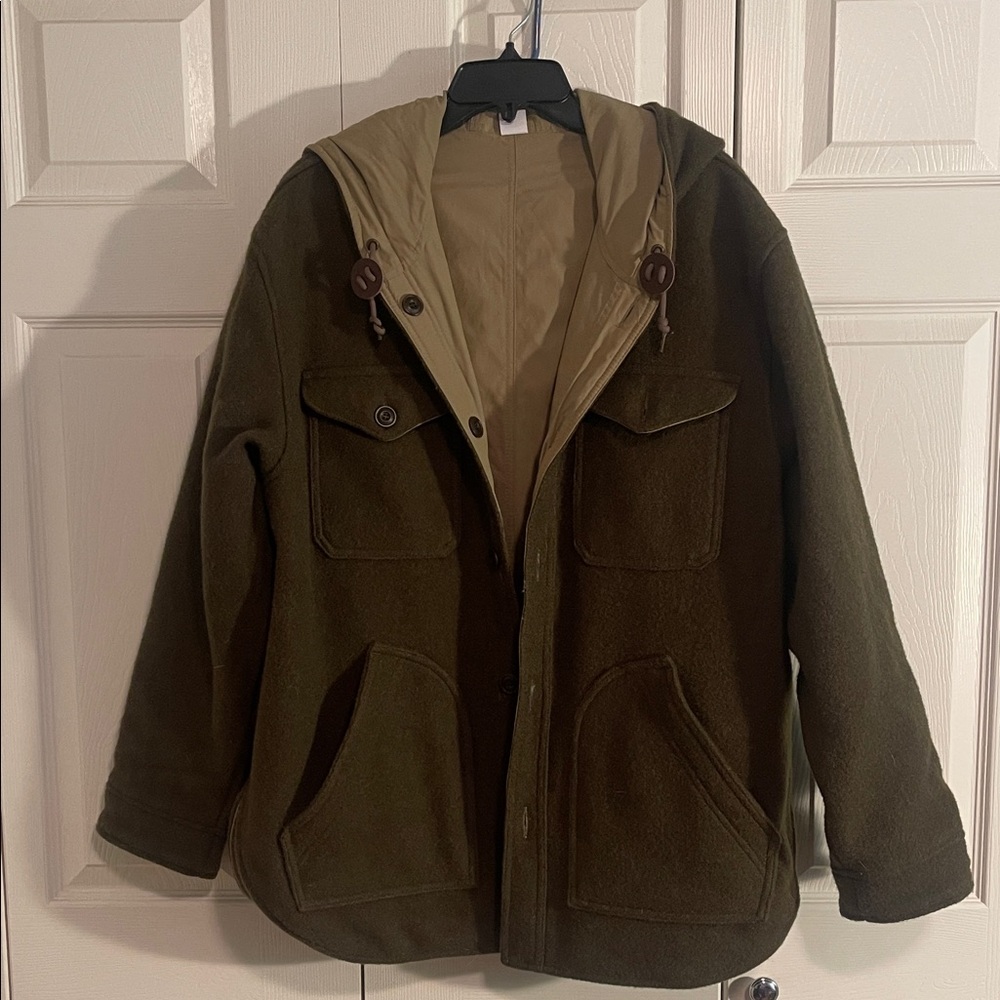 Filson Snohomish Reversible  Men's Olive Hooded Jacket